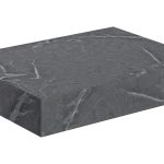 Sculpt 600mm Wall Hung Basin Shelf - Grey Marble