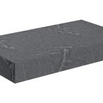 Sculpt 800mm Wall Hung Basin Shelf - Grey Marble