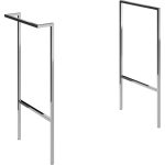 Linea Optional Frame with Integrated Towel Rail - Chrome