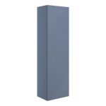 Sleek 350mm Wall Hung 1 Door Tall Unit - Matt Smoke Blue
