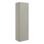 Sleek 350mm Wall Hung 1 Door Tall Unit - Matt Oat