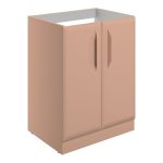 Stark 600mm Floor Standing 2 Door Basin Unit (No Top) - Matt Apricot