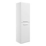 Stark 400mm Wall Hung 2 Door Midi Boy Unit - Matt White
