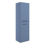 Stark 400mm Wall Hung 2 Door Midi Boy Unit - Matt Misty Blue