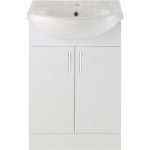 Urban 560mm Basin Unit & Basin - White Gloss