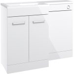 Purity 1000mm F/S L-Shape Pack & Basin (RH) - White Gloss