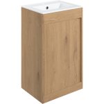 Grand 510mm Floor Standing Unit Inc. Basin - Seville Oak