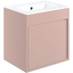 Grand 510mm Wall Hung Unit Inc. Basin - Matt Antique Rose