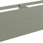 Linea 1180mm Wall Hung 4 Drawer Basin Unit (No Top) - Matt Olive Green