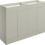 Linea 1180mm Floor Standing 4 Door Basin Unit (No Top) - Matt Latte