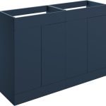 Linea 1180mm Floor Standing 4 Door Basin Unit (No Top) - Matt Deep Blue