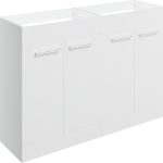 Unify 1180mm Floor Standing 2 Door Basin Unit Run (No Top) - White Gloss