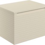 Opulent 610mm Wall Hung 1 Drawer Basin Unit & Worktop - Matt Cotton