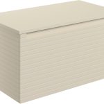 Opulent 810mm Wall Hung 1 Drawer Basin Unit & Worktop - Matt Cotton