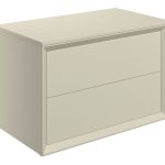 Apex 810mm Wall Hung 2 Drawer Basin Unit & Top - Matt Cotton