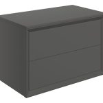 Apex 810mm Wall Hung 2 Drawer Basin Unit & Top - Matt Clay