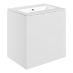 Linea 610mm Wall Hung 2 Drawer Basin Unit & 0TH Basin - Matt White