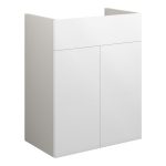 Platinum 500mm Standard Basin Unit - White Gloss (Grey Cab)