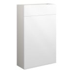 Platinum 500mm Slim WC Unit - White Gloss (Grey Cab)