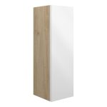 Platinum 200mm Slim Base Unit - White Gloss (Oak Cab)