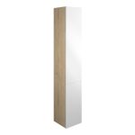 Platinum 300mm Tall Unit - White Gloss (Oak Cab)