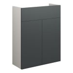 Platinum 500mm Slim Basin Unit - Matt Graphite Grey (Grey Cab)