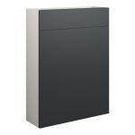 Platinum 600mm Slim WC Unit - Matt Graphite Grey (Grey Cab)