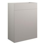 Platinum 600mm Standard WC Unit - Matt Dove Grey (Grey Cab)