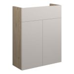 Platinum 500mm Slim Basin Unit - Matt Dove Grey (Oak Cab)