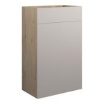 Platinum 500mm Standard WC Unit - Matt Dove Grey (Oak Cab)