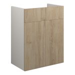 Platinum 500mm Standard Basin Unit - Havana Oak (Grey Cab)