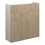 Platinum 600mm Slim Basin Unit - Havana Oak (Grey Cab)