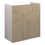 Platinum 600mm Standard Basin Unit - Havana Oak (Grey Cab)
