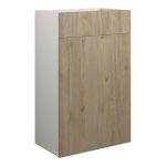 Platinum 500mm Standard WC Unit - Havana Oak (Grey Cab)