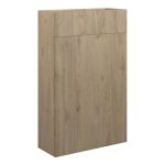 Platinum 500mm Slim WC Unit - Havana Oak (Oak Cab)