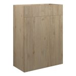 Platinum 600mm Standard WC Unit - Havana Oak (Oak Cab)