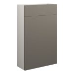 Platinum 500mm Slim WC Unit - Matt Stone (Grey Cab)