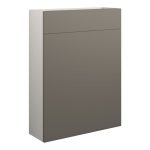 Platinum 600mm Slim WC Unit - Matt Stone (Grey Cab)