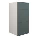 Platinum 300mm Standard 3 Drawer Unit - Matt Green (Grey Cab)