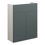 Platinum 500mm Slim Basin Unit - Matt Green (Grey Cab)