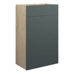 Platinum 500mm Standard WC Unit - Matt Green (Oak Cab)