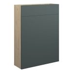 Platinum 600mm Slim WC Unit - Matt Green (Oak Cab)