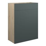 Platinum 600mm Standard WC Unit - Matt Green (Oak Cab)