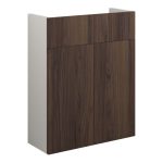 Platinum 500mm Slim Basin Unit - Warm Walnut (Grey Cab)