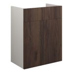 Platinum 500mm Standard Basin Unit - Warm Walnut (Grey Cab)