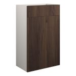 Platinum 500mm Standard WC Unit - Warm Walnut (Grey Cab)