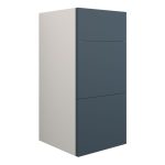 Platinum 300mm Standard 3 Drawer Unit - Matt Arley Blue (Grey Cab)