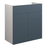 Platinum 600mm Standard Basin Unit - Matt Arley Blue (Grey Cab)