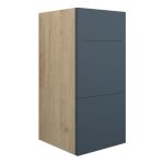 Platinum 300mm Standard 3 Drawer Unit - Matt Arley Blue (Oak Cab)
