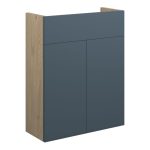 Platinum 500mm Slim Basin Unit - Matt Arley Blue (Oak Cab)